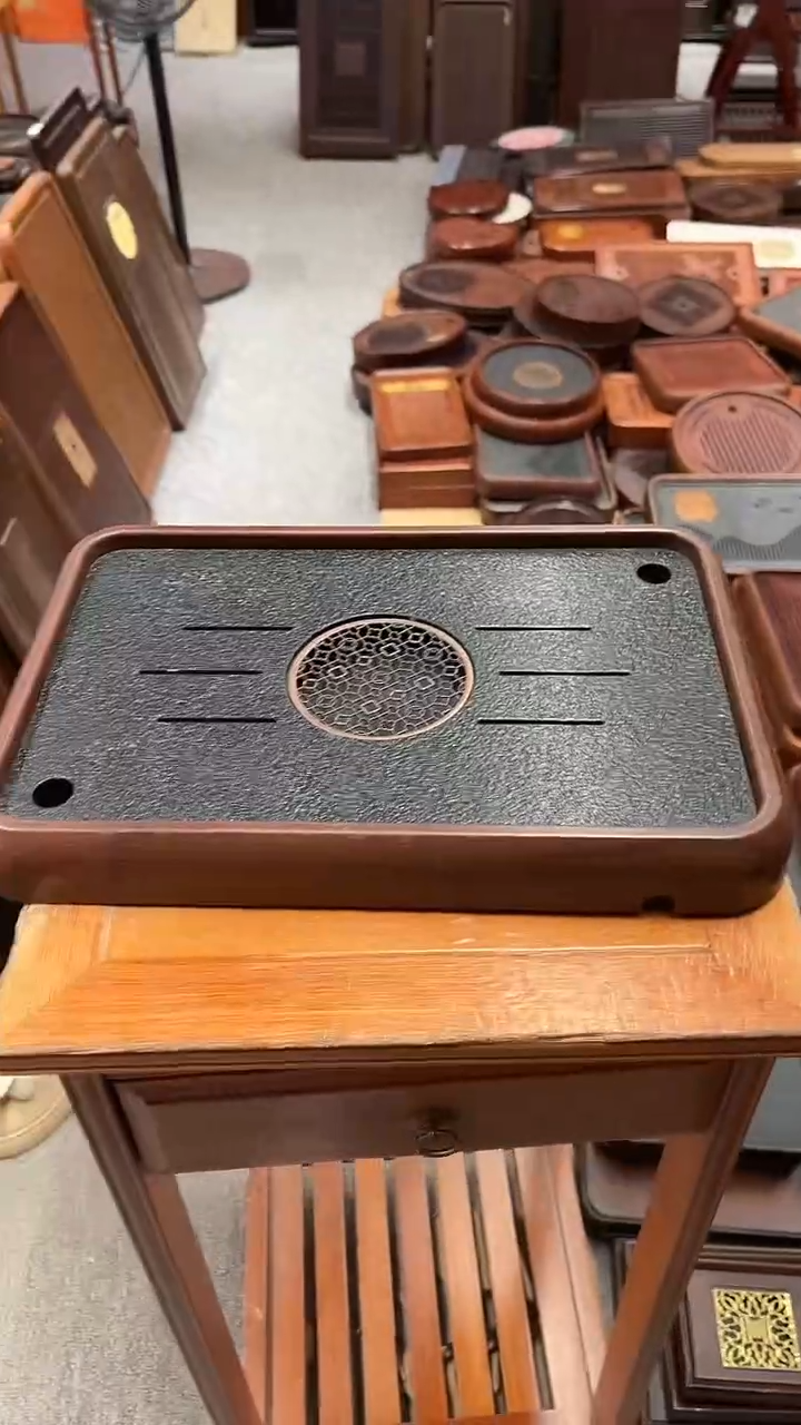 新品福利石材长39CM*宽26CM茶盘送管