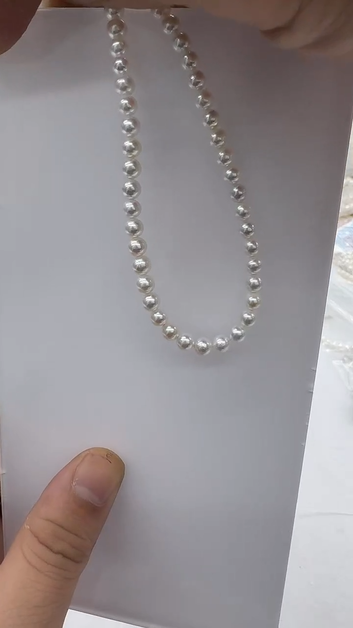 未镶嵌手链淡水珍珠5mm 弹力绳-新品