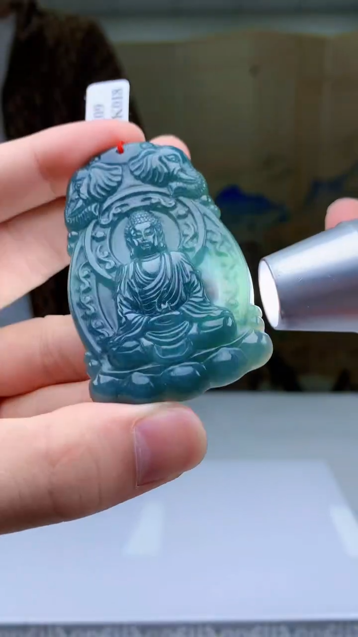 【闪购商品】定制翡翠未镶嵌4812bb-毛货挂件21