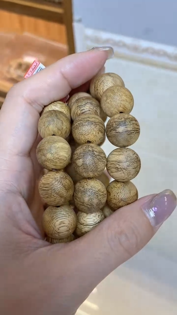 手串沉香菩萨棋圆珠单圈1.5红土虎斑多样性发其一