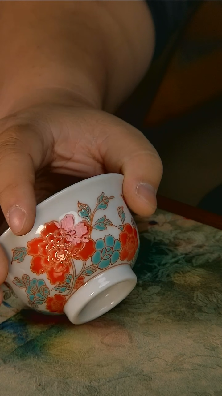 杯手工手绘杯杯很美丽