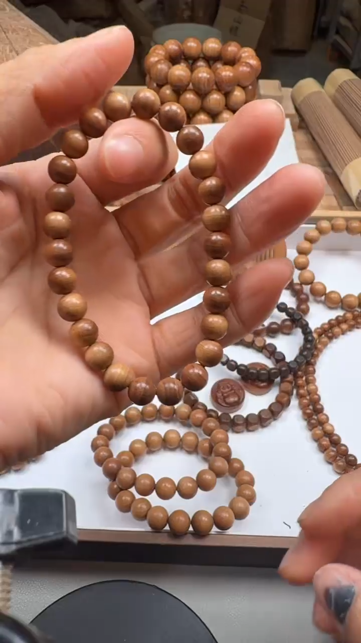 檀香木其他✨****✨供奉料0.7黑肉虎皮纹单圈