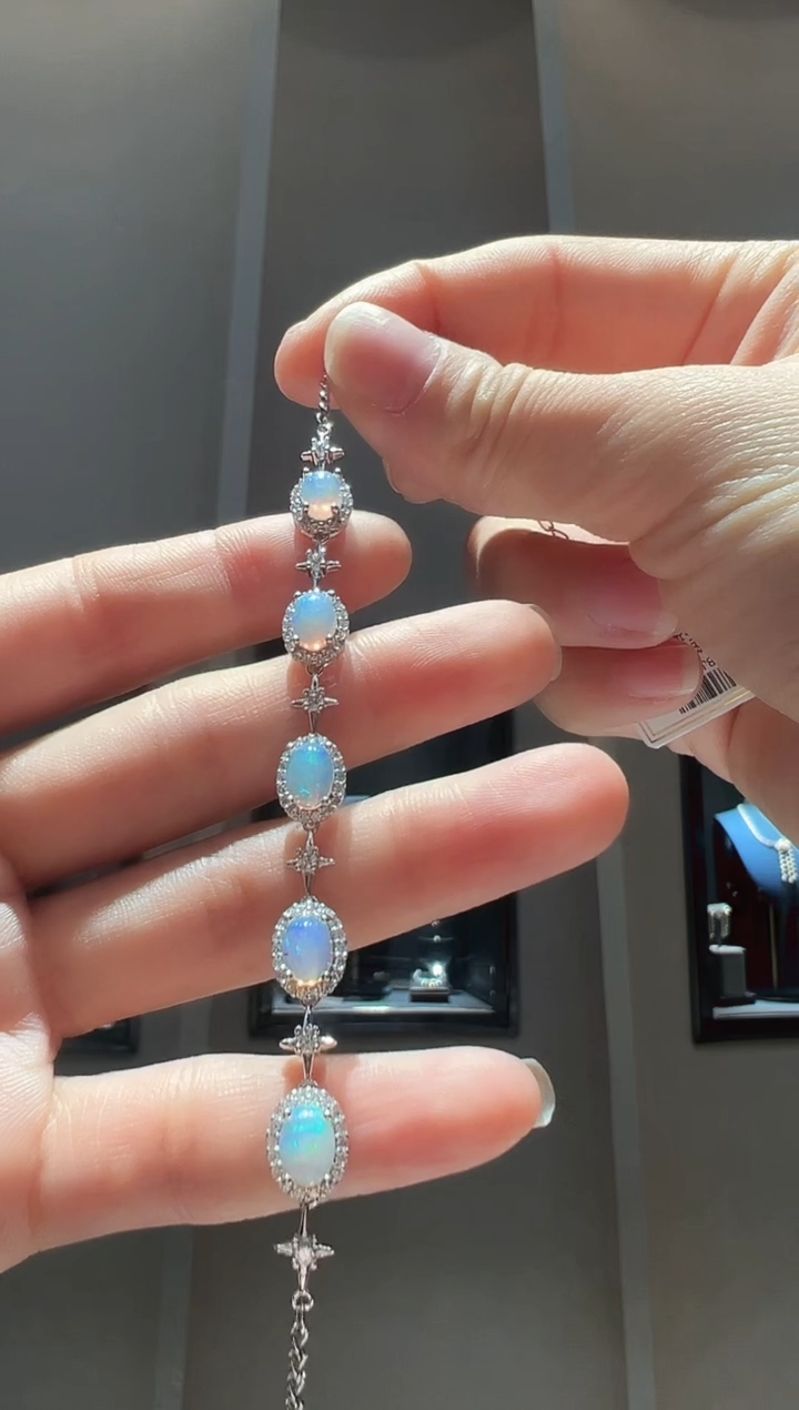 【闪购商品】欧泊手链银S925镶嵌61】