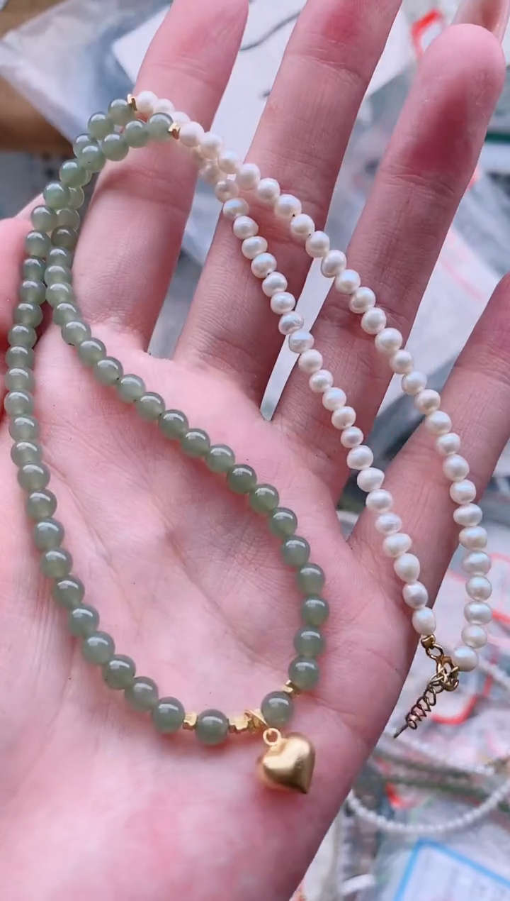 和田玉银S925镶嵌颈饰多样性发拍一发一