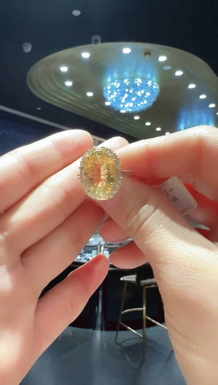 【闪购商品】水晶戒指银S925镶嵌55】