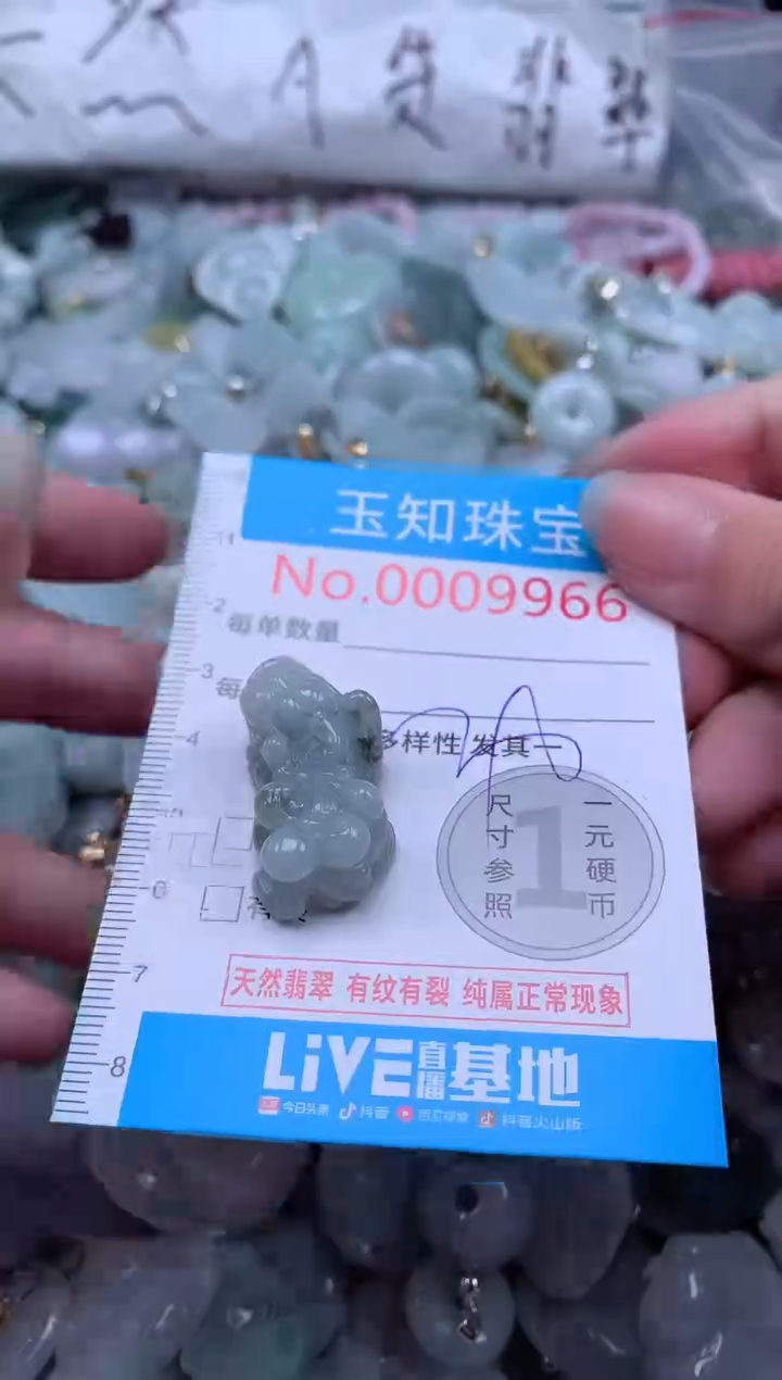 翡翠未镶嵌吊坠(不含链)9966