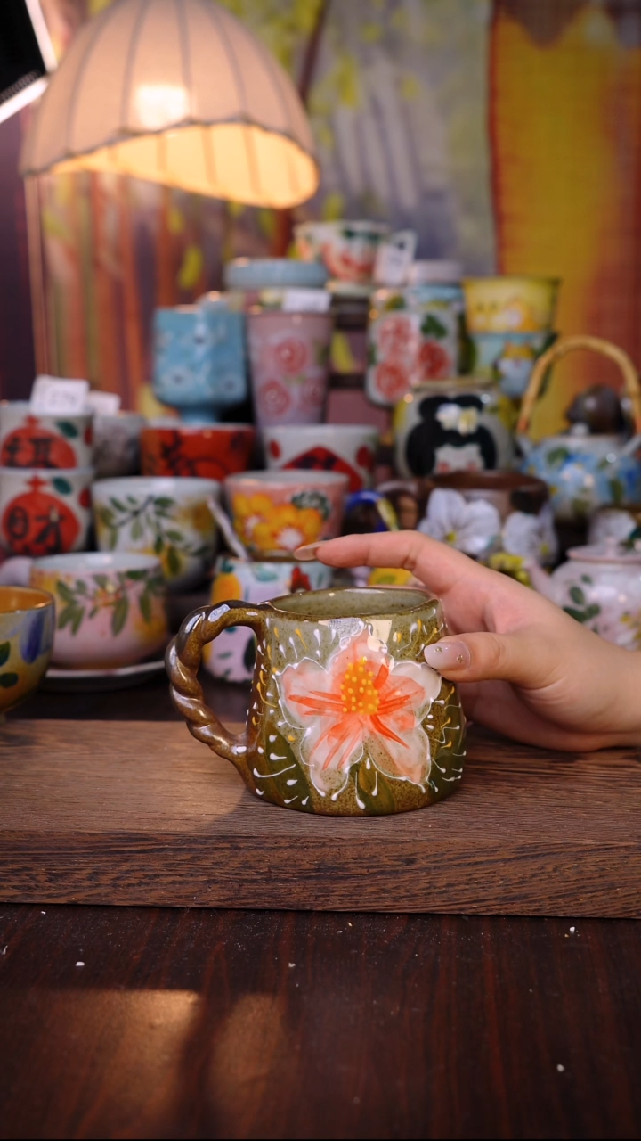 杯子泥垚手作 景德镇手工手绘陶瓷器物