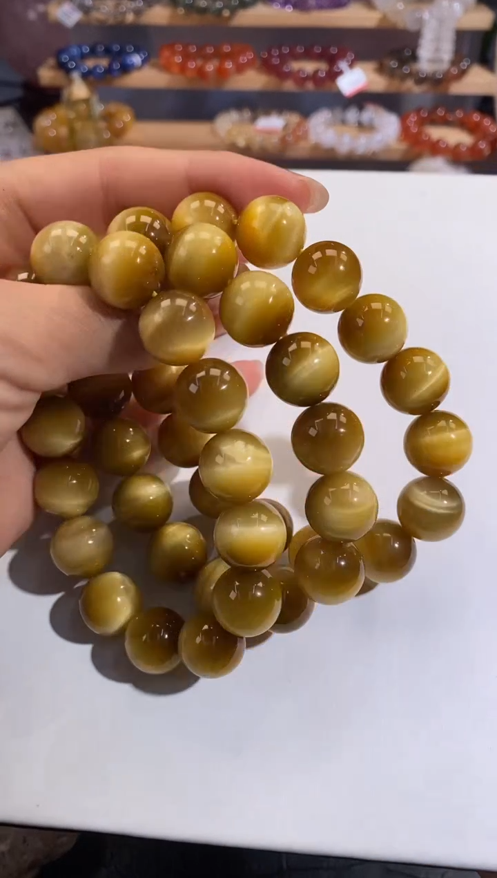 【闪购商品】木变石（虎睛石）手链未镶嵌14mm多样性发一