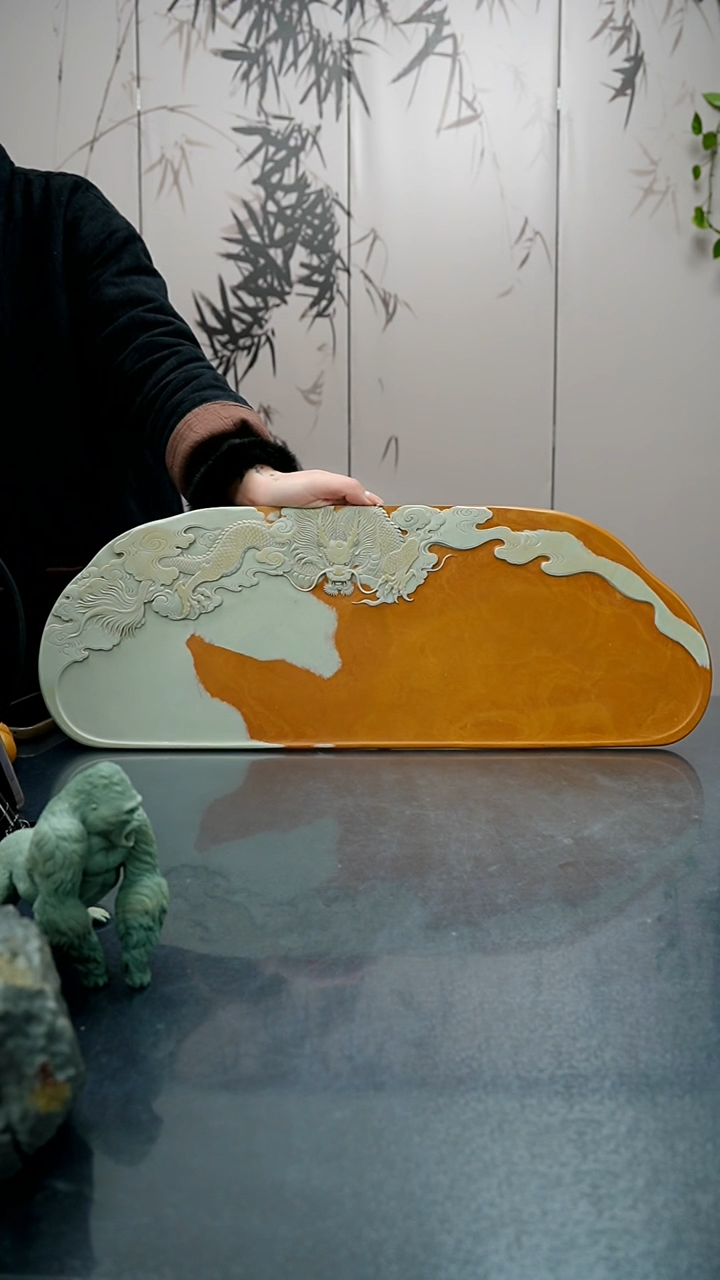 【闪购商品】61公分松花石龙干泡