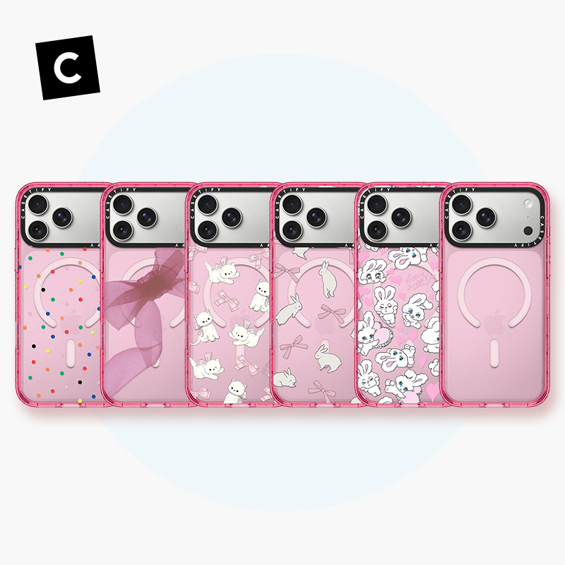 CASETiFY粉色框手机壳合集 保护防摔套 适用于iphone17 新