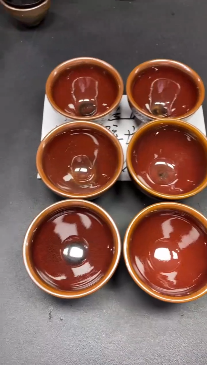 茶盏54六只 微瑕            