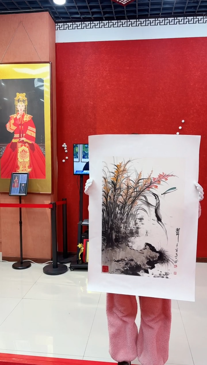 【闪购商品】国画国画道一老师亲笔绘画作品D12