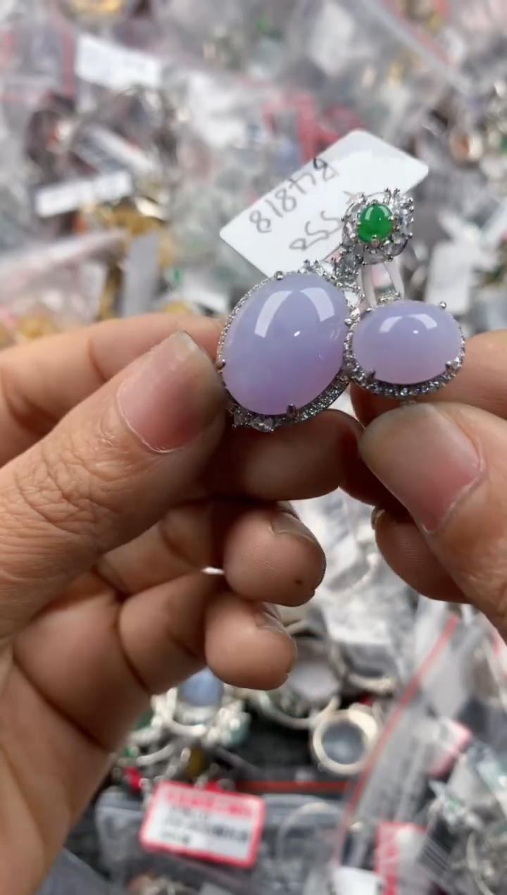 银S925镶嵌戒指翡翠11-11---10