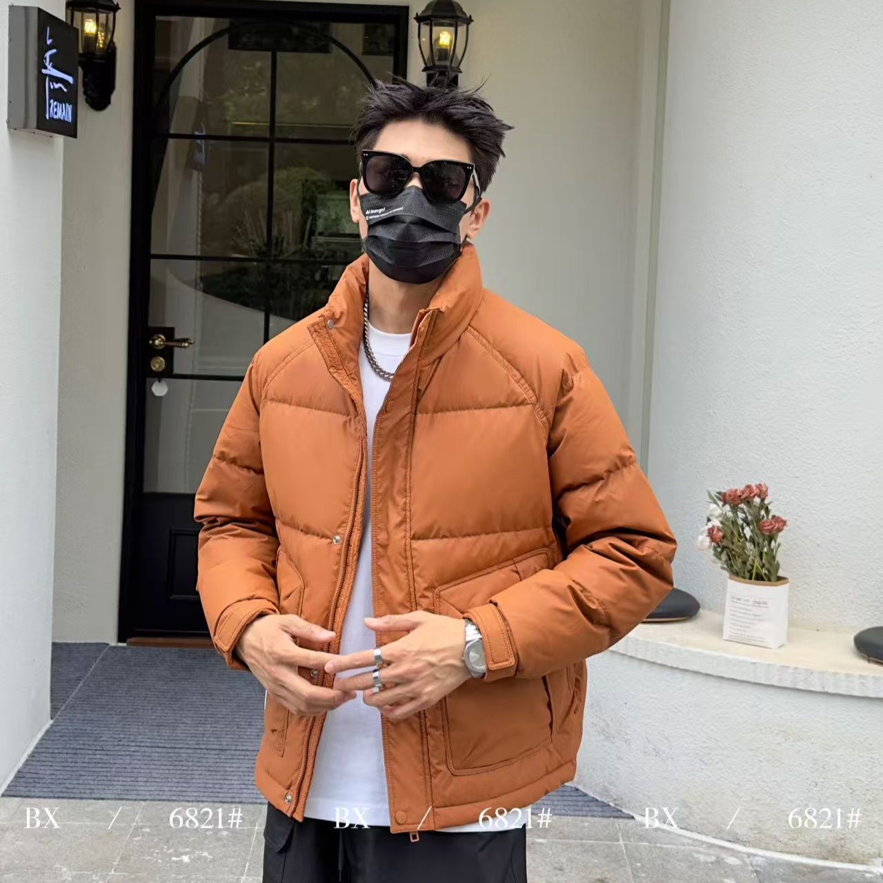 冬季新款立领免洗加厚保暖外套（非标）6821