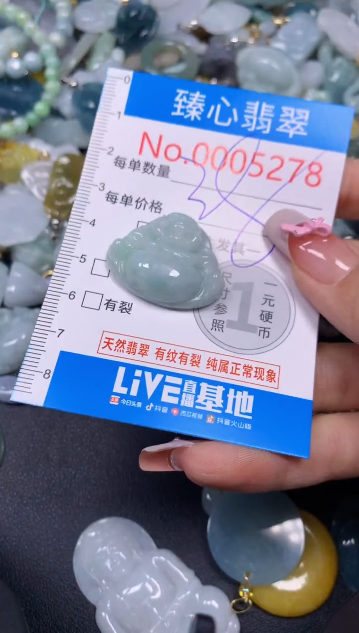 【闪购商品】翡翠颈饰未镶嵌含绳0005278