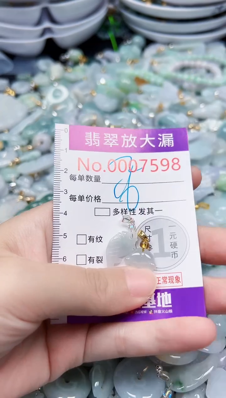 颈饰未镶嵌翡翠7598