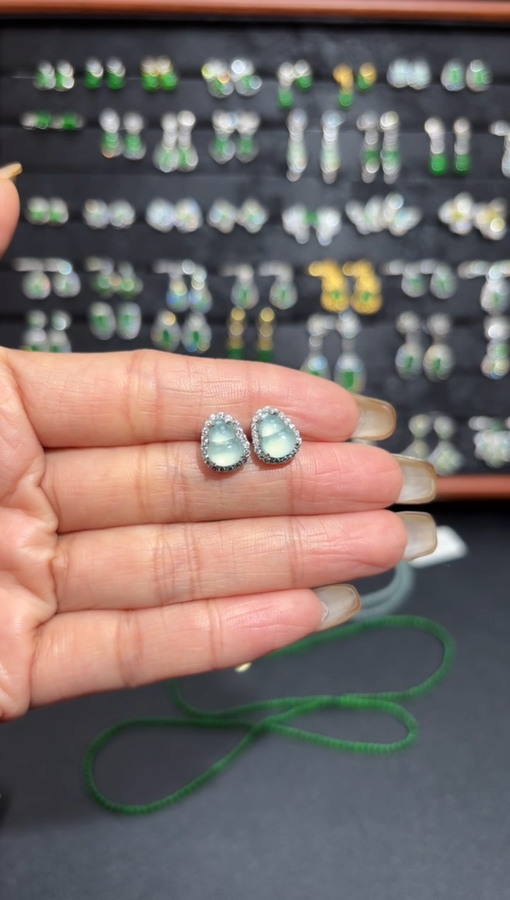 【闪购商品】翡翠颈饰银S925镶嵌蛋面/支持复检/一件