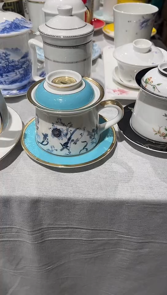 瓷茶漏杯隆达骨瓷