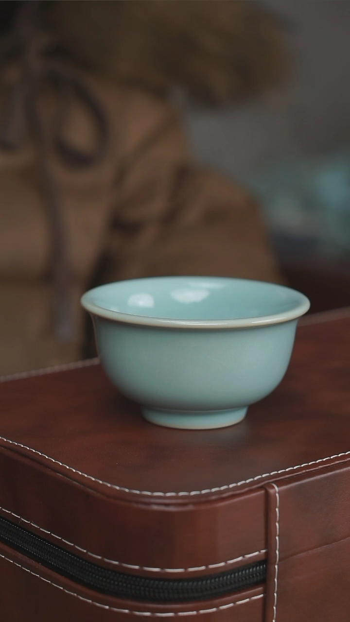 【闪购商品】杯天青压手杯微瑕开片