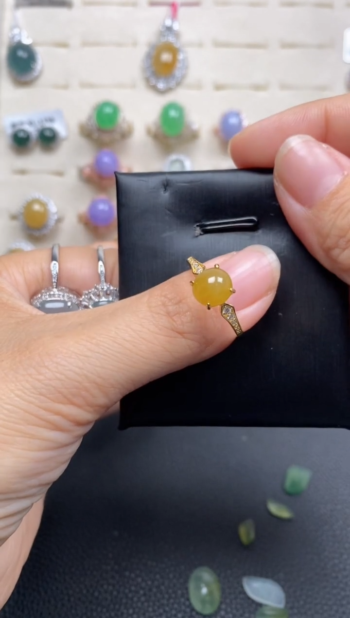 【闪购商品】翡翠戒指银S925镶嵌11111