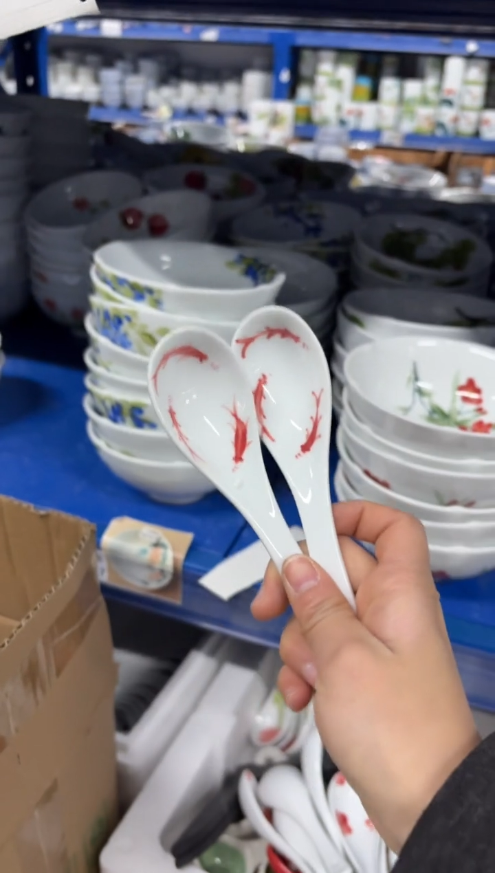 景德镇手绘釉中彩（食品级）2个小勺