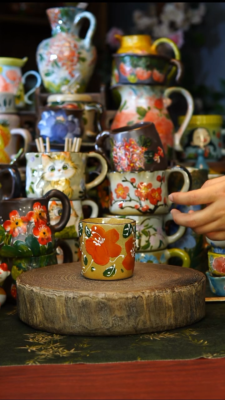 陶瓷15景德镇手工手绘釉下彩