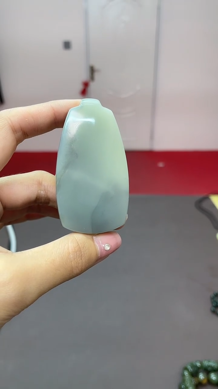 【闪购商品】和田玉颈饰未镶嵌青花无事牌吊坠