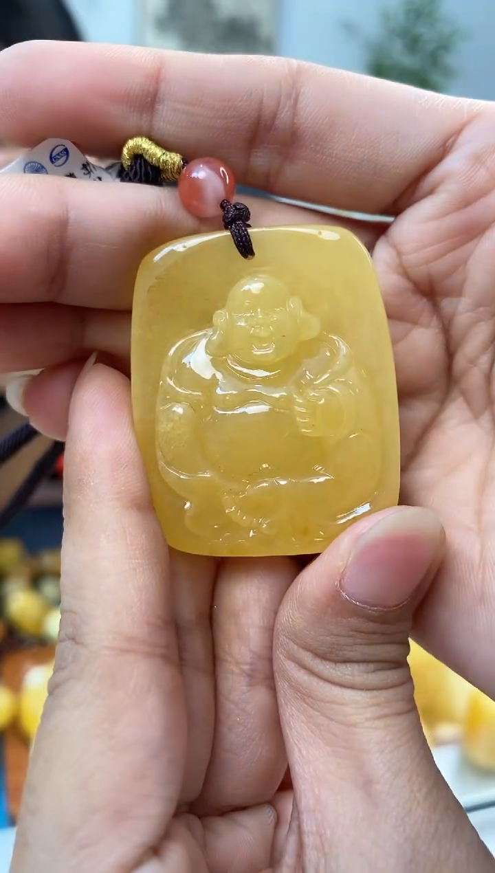 【闪购商品】蜜蜡裸石未镶嵌天然琥珀蜜蜡弥勒佛