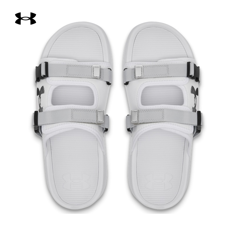 安德玛官方UA Soft Movement男女情侣魔术贴运动休闲拖鞋6007202