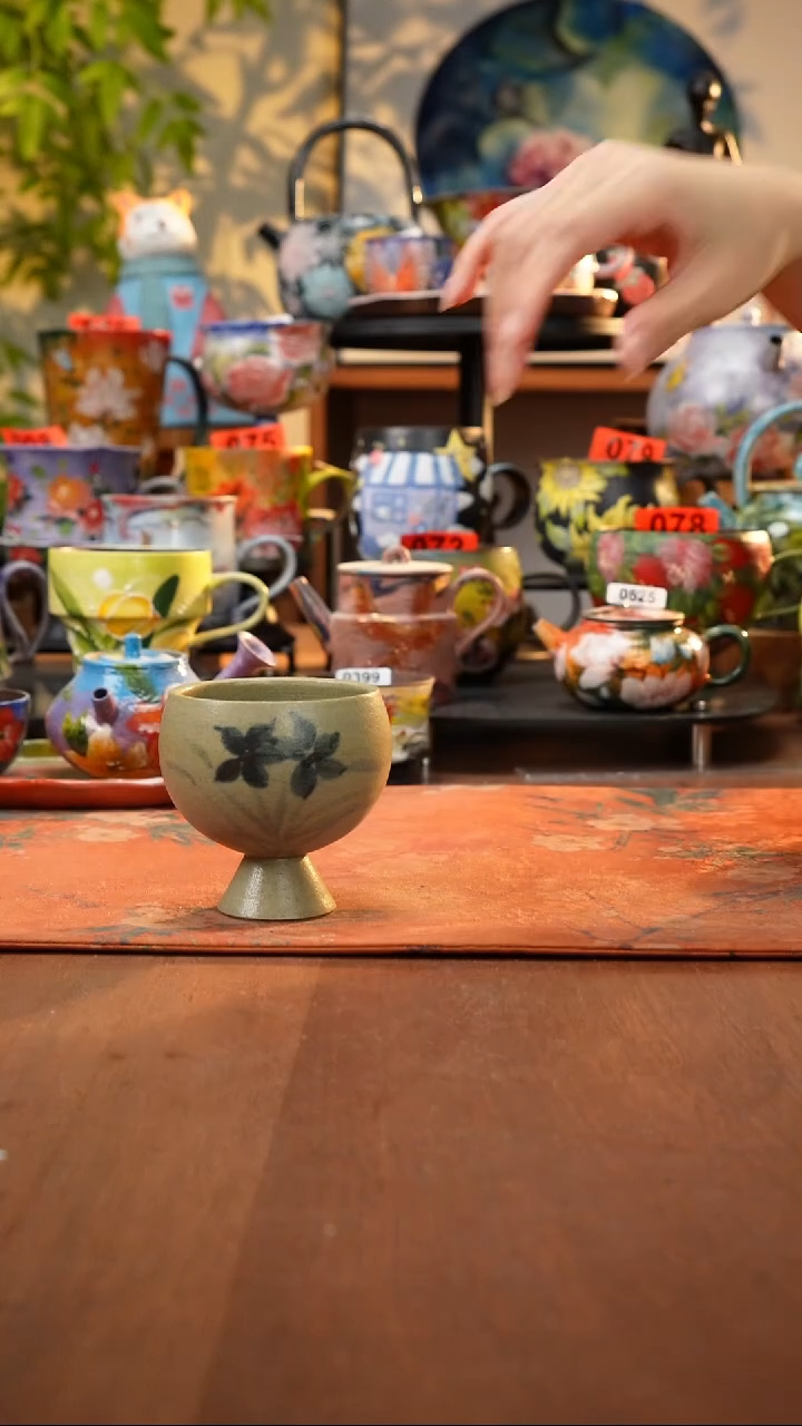 瓷片景德镇手工手绘582