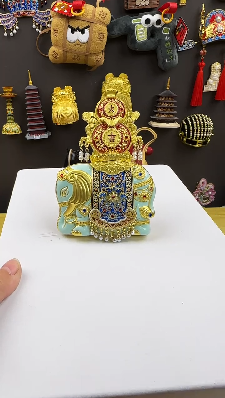 大吉象金属冰箱贴摆件哈哈