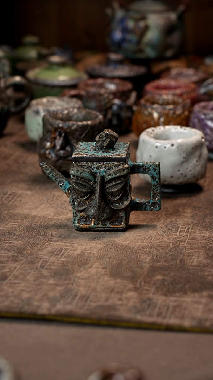 转**生景德镇柴烧志野杯