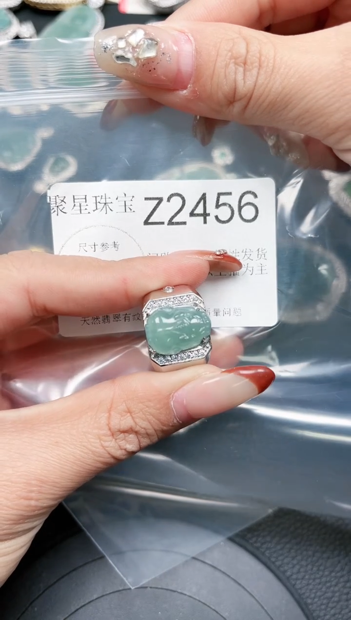 【闪购商品】翡翠颈饰未镶嵌送皮绳2456