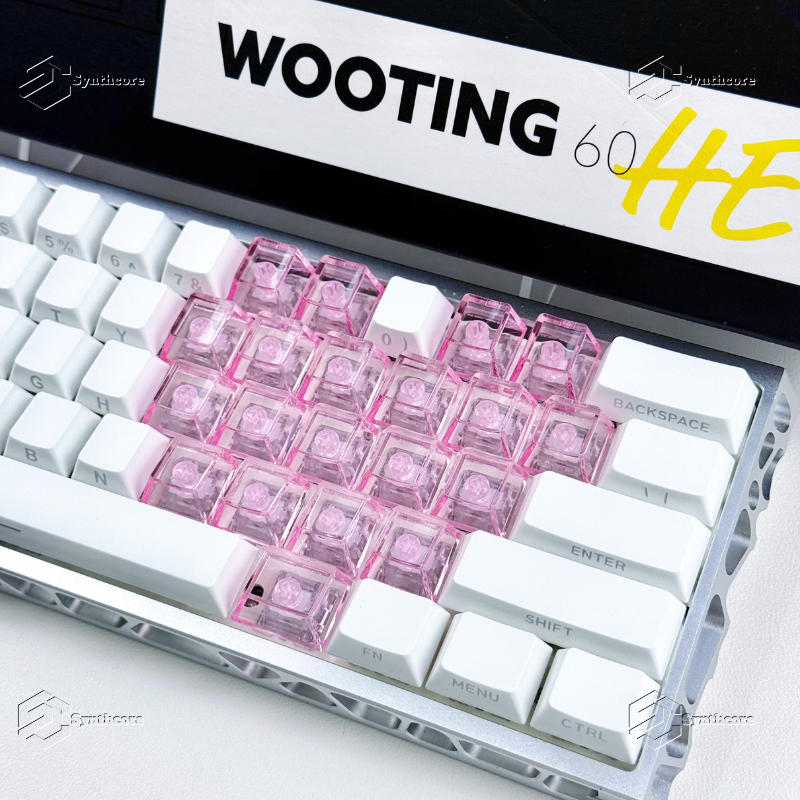 DIY透明爱心键帽pc材质原厂高度MOA高度适配磁轴键盘高颜值透光