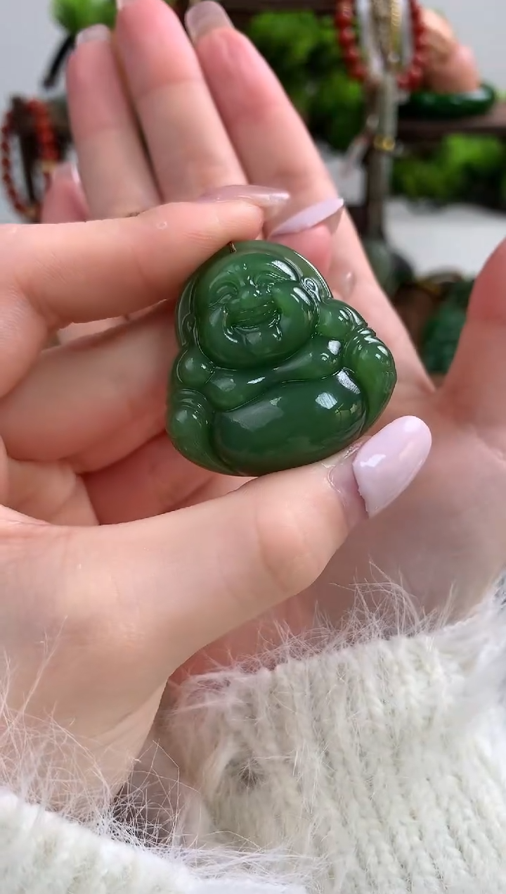 【闪购商品】和田玉颈饰未镶嵌吊坠35mm