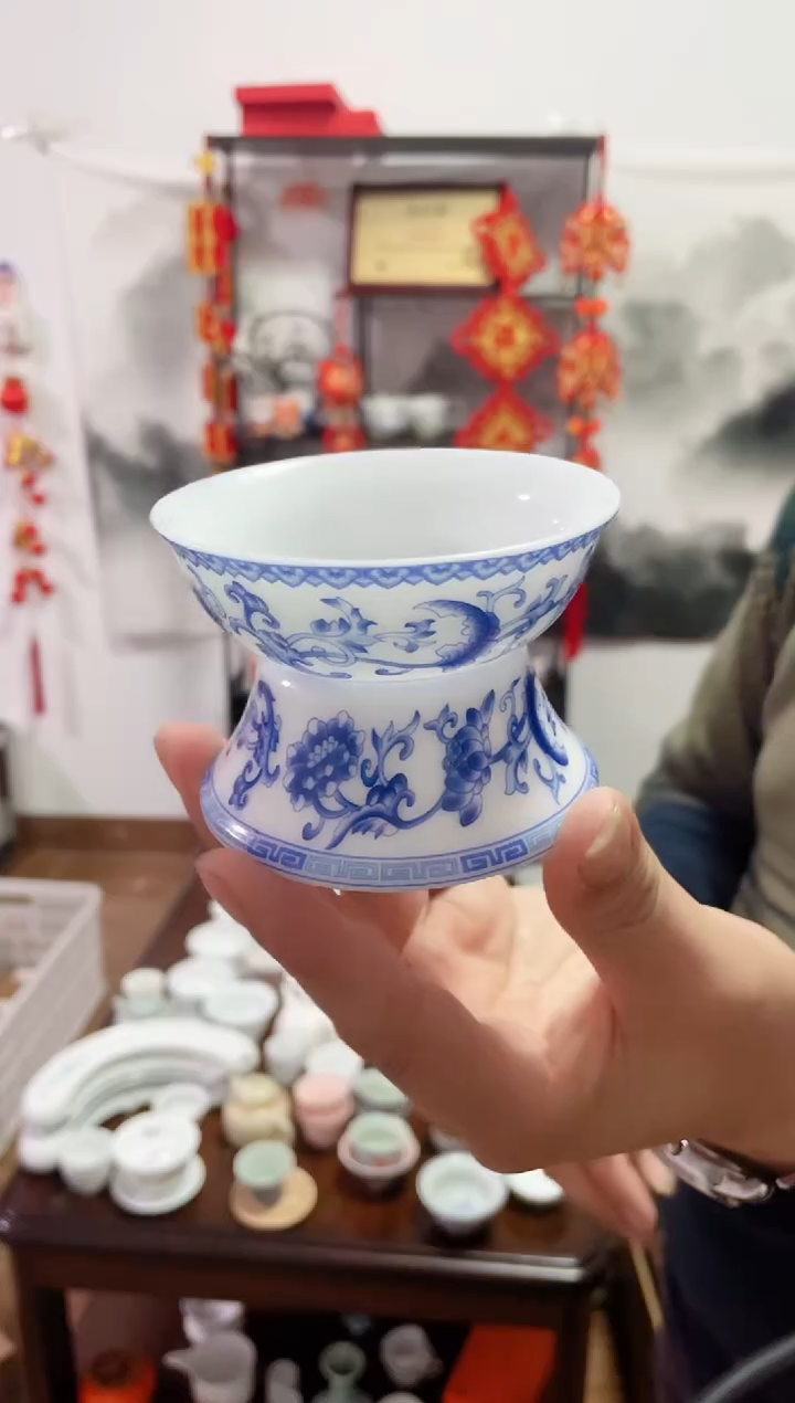 【闪购商品】【瓷心匠物】直播间福利专款冰缠枝莲过滤