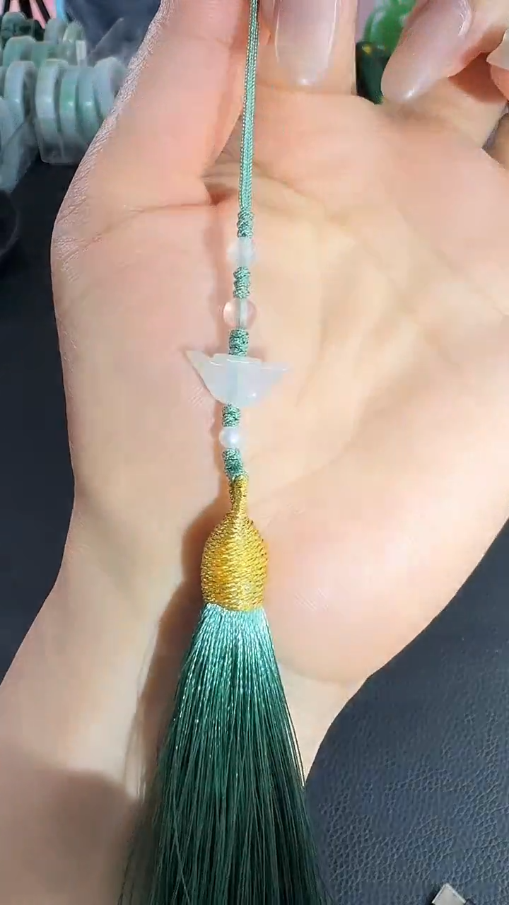 未镶嵌挂件翡翠摆件挂绳