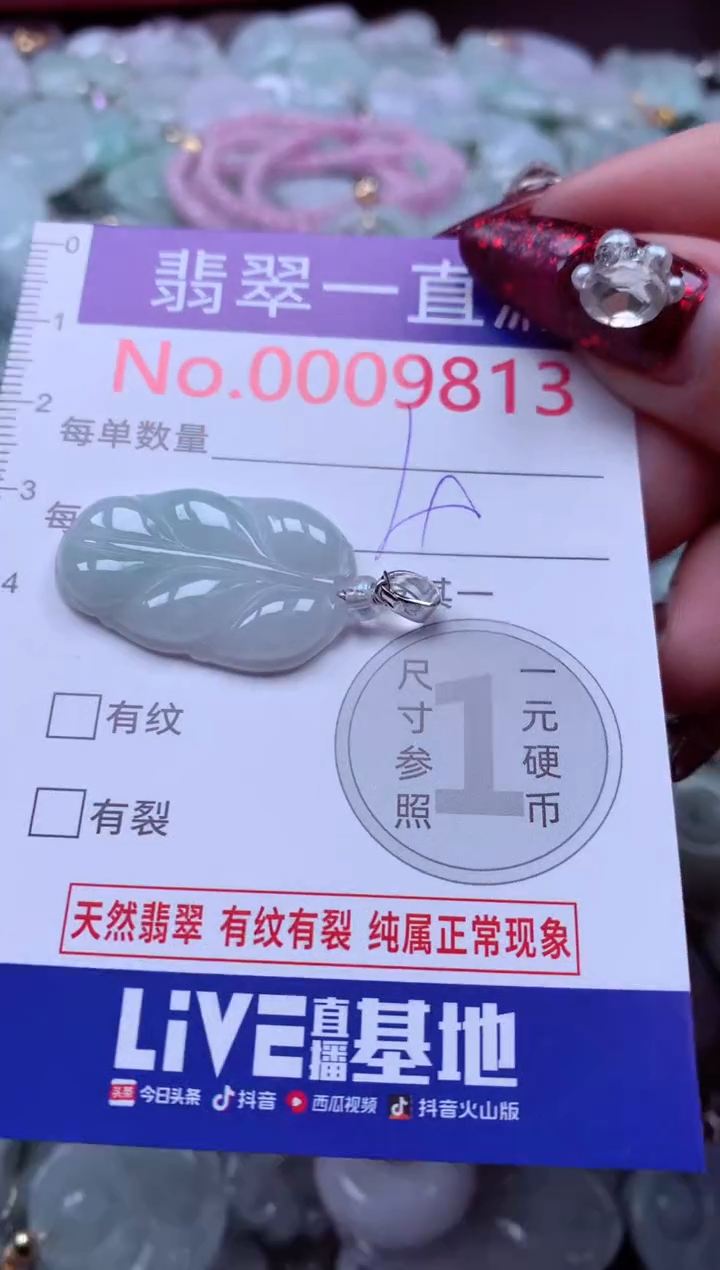 吊坠(不含链)未镶嵌翡翠9813