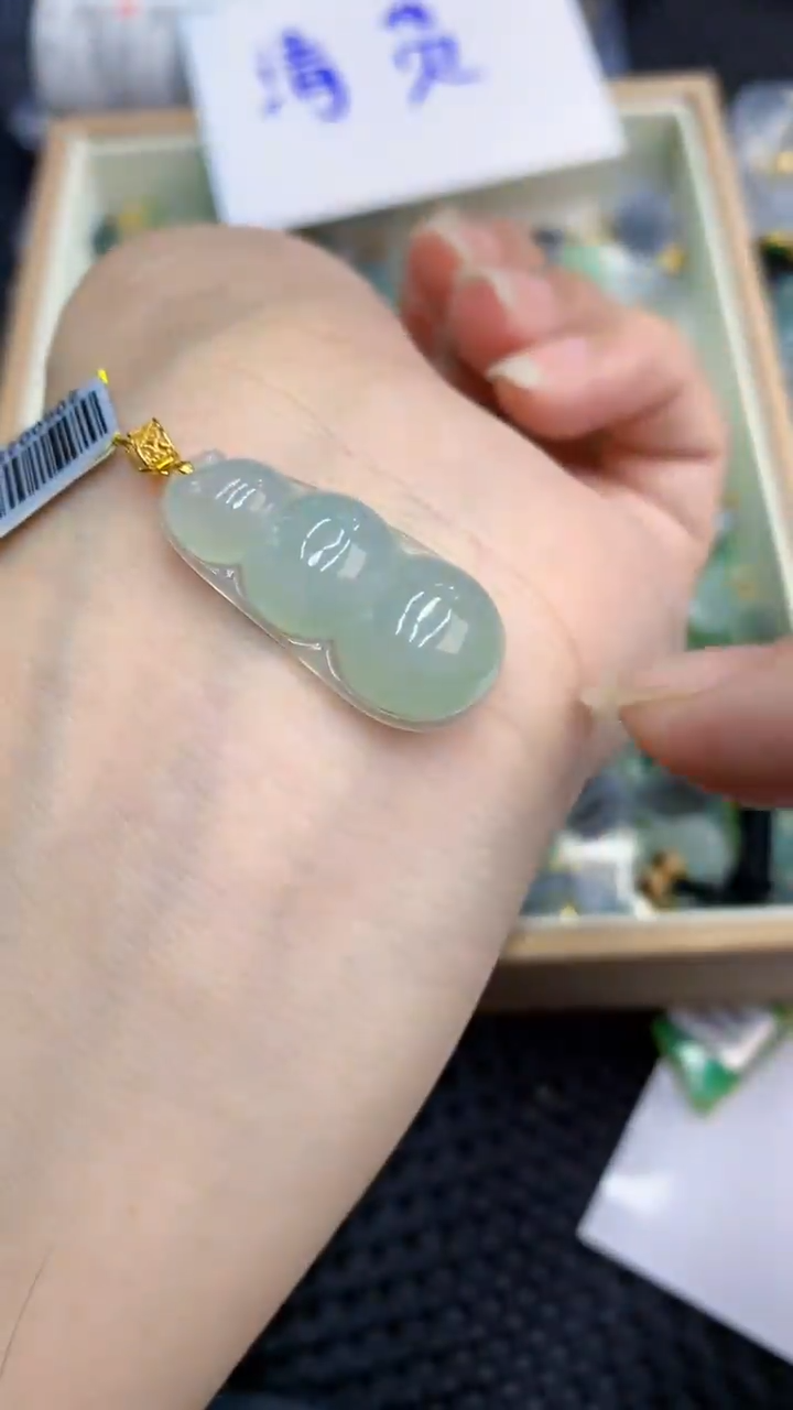 【闪购商品】翡翠颈饰18K金镶嵌            8