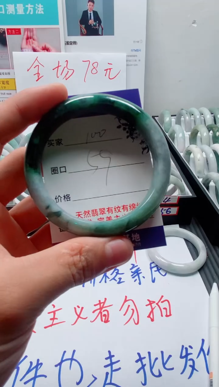 未镶嵌手镯翡翠(****儿100