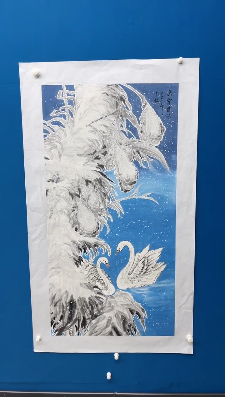 【闪购商品】国画张-四尺雪景/无框/W