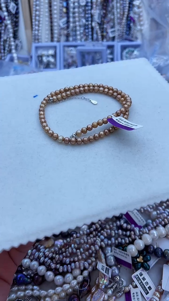 【闪购商品】淡水珍珠项链银S925镶嵌712