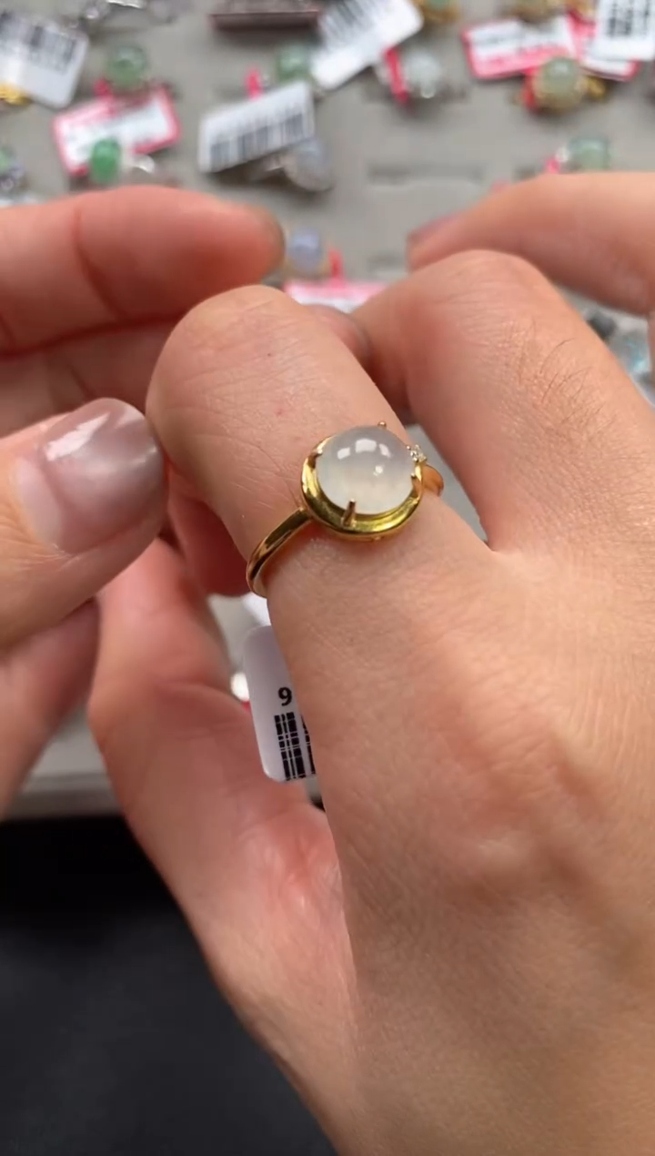 【闪购商品】翡翠戒指银S925镶嵌11111--1