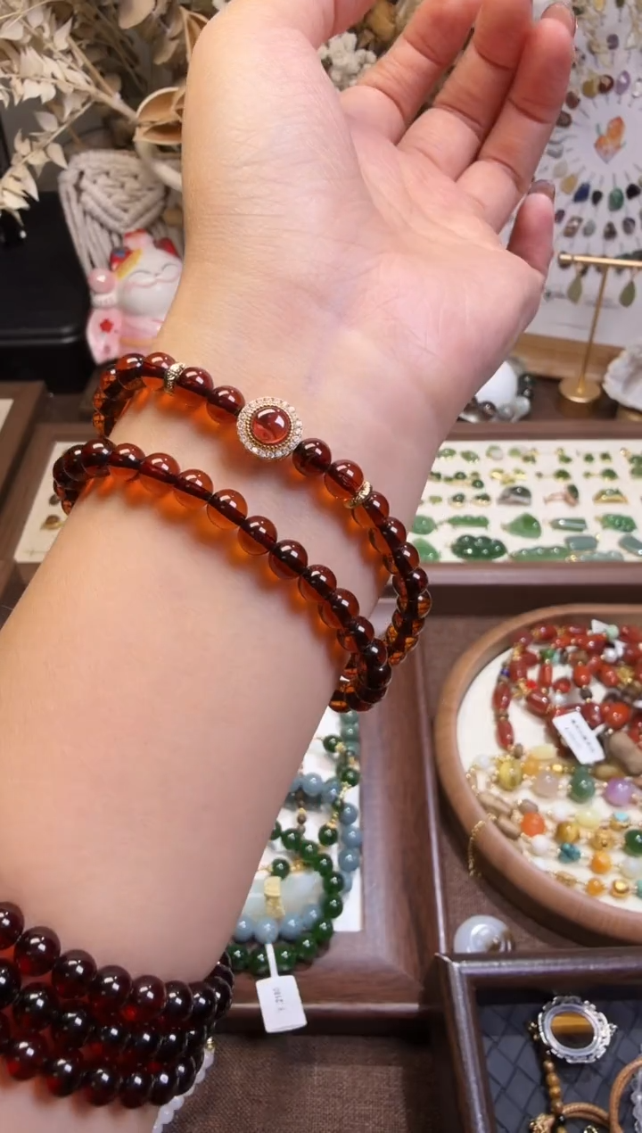 水晶摆件未镶嵌珠链