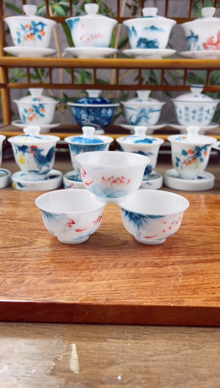 【闪购商品】高冰蓝莲中和顺杯3个