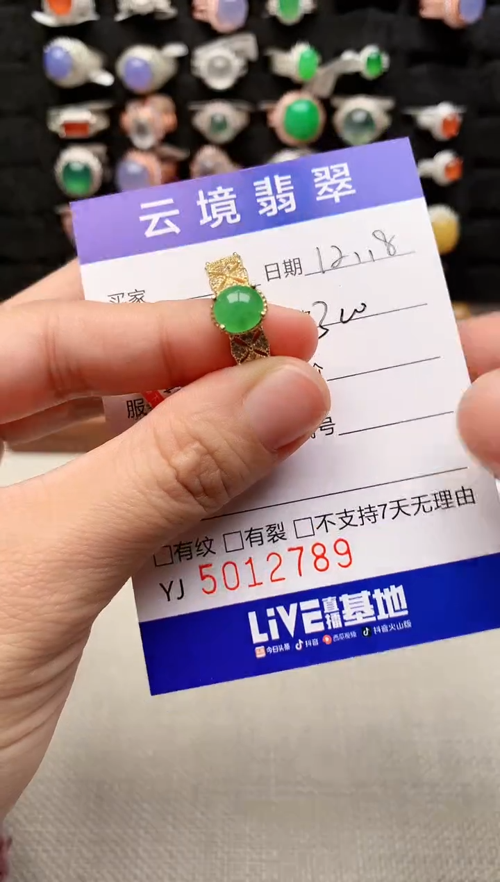 未镶嵌戒指翡翠2789