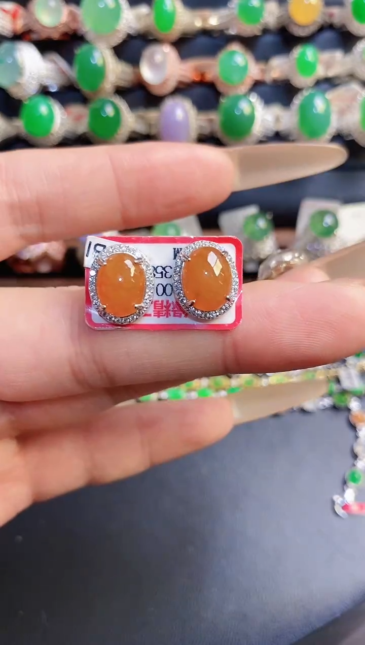 银S925镶嵌戒指翡翠天然