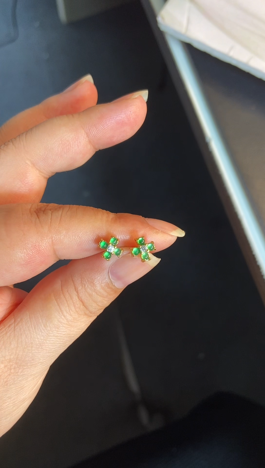 吊坠(不含链)银S925镶嵌翡翠1