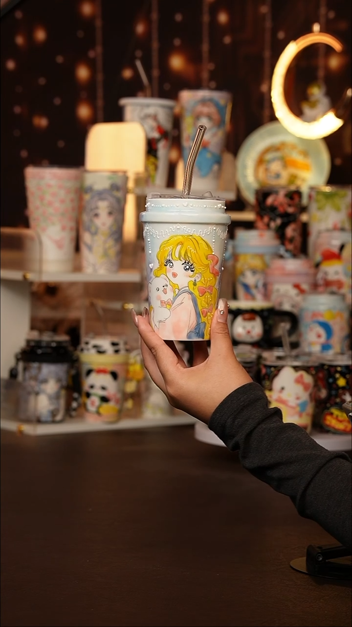 (玉泥）景德镇手工手绘文创陶瓷杯