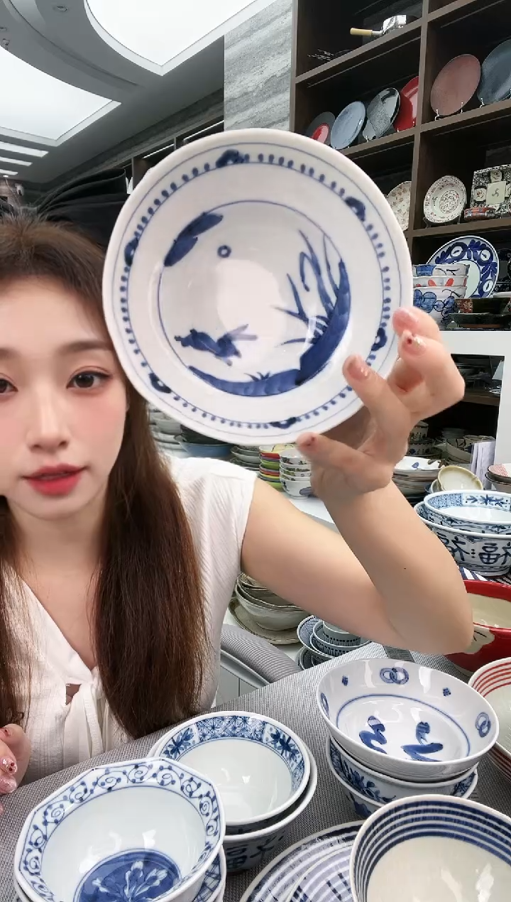 瓷蓝凛家葫芦小钵14cm